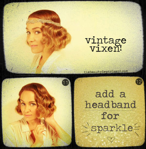 this style by The Beauty Department for a 20s style updo for long hair ...