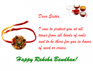 Happy Raksha Bandhan 2015 Quotes Sayings for Sisters in English