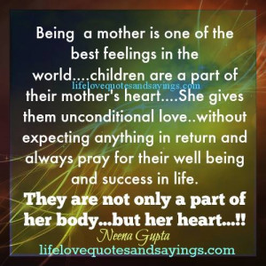Being A Mother ..