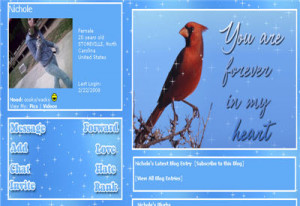 Love Quotes MySpace 2.0 Layouts