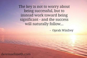 The key to success | Oprah Winfrey