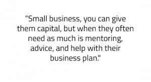 Karen Mills talks about small business and mentoring