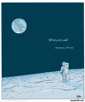 Illustration quotes Neil Armstrong zenpencils