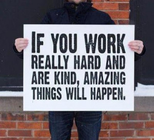 Work Hard Quotes Something amazing happens every day - you just need ...