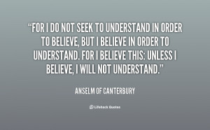 Anselm Of Canterbury Quotes