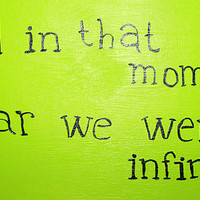 Perks of Being a Wallflower quote painting - Thumbnail 1