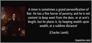 is sometimes a grand personification of fear. He has a fine horror ...