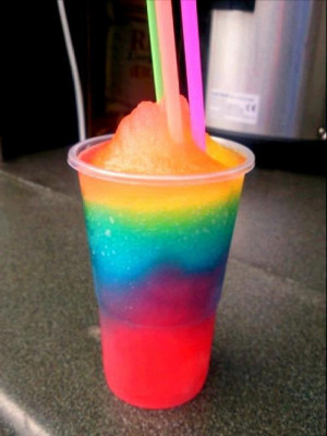Recipe: Rainbow Slush Puppy