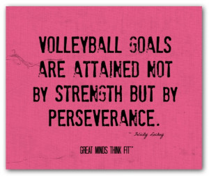 Sports Quotes Volleyball Perseverance quote #009