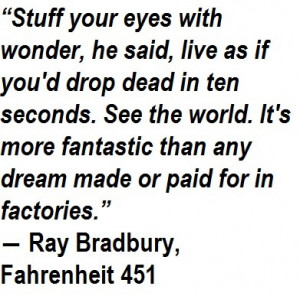 Fahrenheit 451 quotes, best, sayings, deep, fantastic