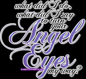 Angel Eyes Quotes Graphic