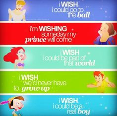 Famous Disney quotes from movies. Always wanting to wish on something ...
