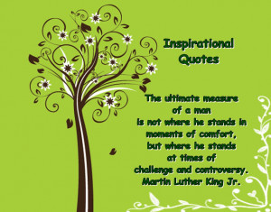Inspirational Quote Wallpaper in Green