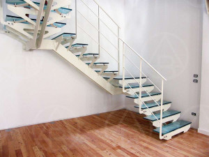 Glass stairsteps for rural building