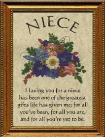 Niece Gift Poem Personalized Name Plaque