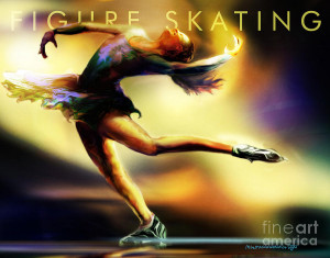 Women In Sports - Figure Skating Painting