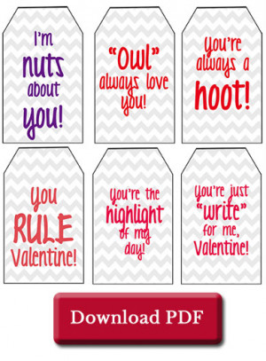 Printable Valentines Gift Tags