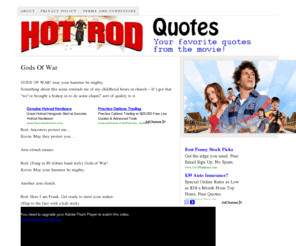 Rod Quotes – Quotes from a really funny movie!Home of Hot Rod quotes ...