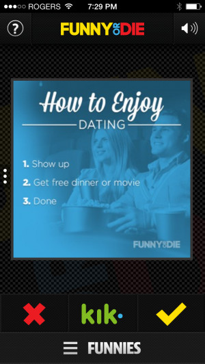 TIP: Find Funny Or Die and other Kik-optimized mobile webpages right ...