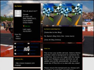 Searched for Dirt Track Race Cars Formula One Racing MySpace Layouts