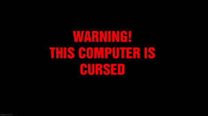 cursed computer funny wallpaper Wallpaper with 1920x1080 Resolution