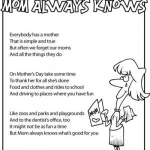 Mother s Day Kids Poems {free printable}