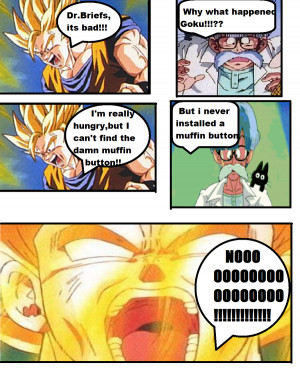Goku Muffin Button