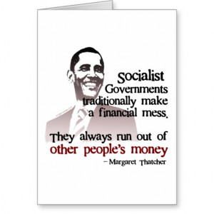 Thatcher socialist quote greeting cards