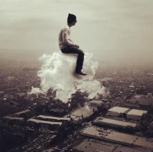 Taking a ride on air cloud.