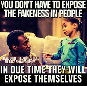 ... Fake is more beautiful in furs, not in people. 