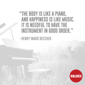 The body is like a piano