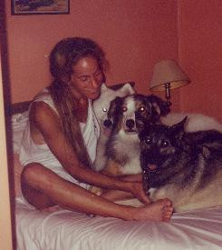 ... bonded with Caroline Knapp, above, over a shared love of dogs