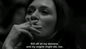 stopped killing my inner demons - we're on the same side now