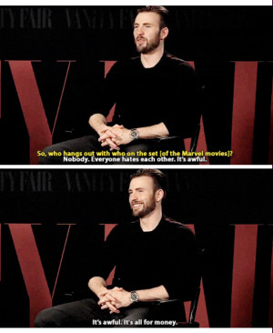 , awful, black widow, bromance, captain america, chris evans, funny ...