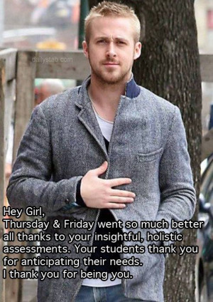 Ryan Gosling understands the need for developing balanced assessment ...