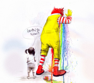 McDonald's,clown,girl,creative,funny,other,