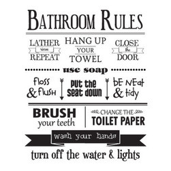 WallQuotes.com - Bathroom rules Wall Quotes Decal - Bathroom Rules ...