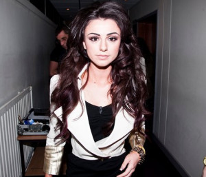 Cher Lloyd after singing her mash up on X factor UK