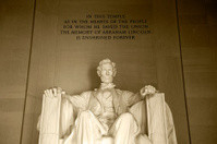 Abraham Lincoln Memorial and quote in Washington DC