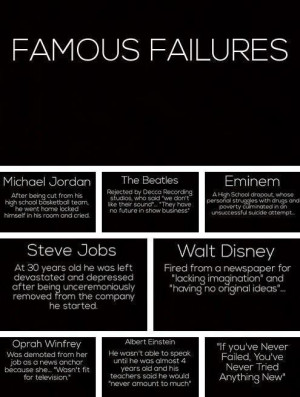 Famous Failures: Michael Jordan, the Beatles, Eminem, Steve Jobs, Walt ...