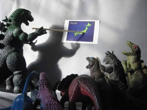funny Japan photo Godzilla