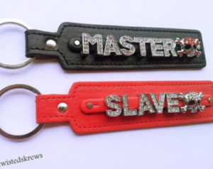 master slave couples matching key c hain fob bdsm slave master owned ...