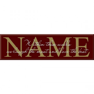 ... Last Name Sign - Personalized Family Name Sign - Choose a saying