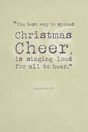 Elf Quote Christmas Greeting Card by Sarah Cowan