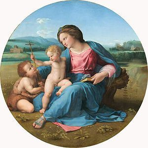 Raffaello Sanzio | Madonna d'Alba, olio su tavola trasportata su tela ...