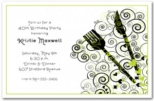 Posts related to Dinner Party Invitation Template