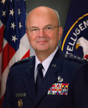 Former National Security Agency director Michael Hayden gave a series ...