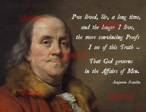 Anti Religion Quotes Founding Fathers Benjamin franklin god