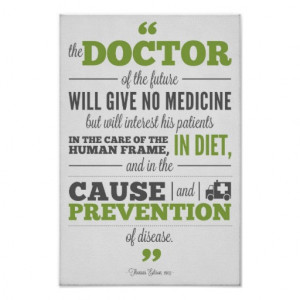 Chiropractic poster - Edison Doctor of the Future