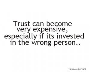 Trusting the wrong person